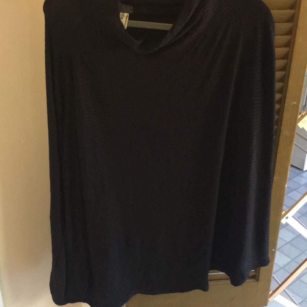 Free people black ribbed tunic
